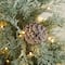 2 Pack 4ft. Pre-Lit Pine Artificial Christmas Porch Tree, Warm White LED Lights